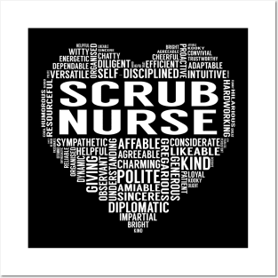 Scrub Nurse Heart Posters and Art